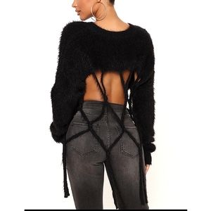 Fashion Nova "Phone Call Away Cozy Sweater"